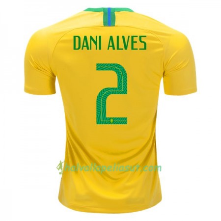 Jalkapallo Pelipaidat Brasilia Dani Alves 2 World Cup 2018 Kotipaita